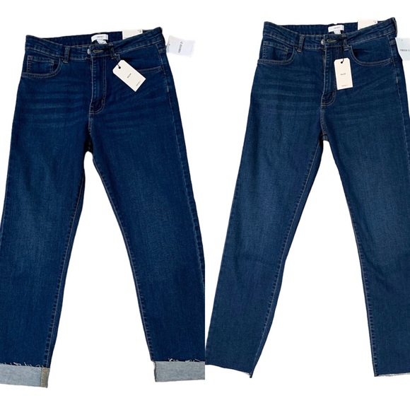 High-Rise,  Relaxed fit, Tapered leg Mom Skinny Jeans Forever 21 size 29 (blue) - Picture 12 of 12